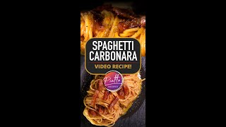 Spaghetti Carbonara Recipe Italian Style  PIATTO Shorts [upl. by Ody927]