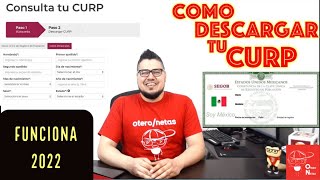 Como descargar tu CURP desde tu celular o computadora [upl. by Gaynor]