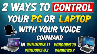 Control Your Pc Or Laptop With Voice Commands 2023  How to Use pc or laptop with Voice Commands [upl. by Bullock]