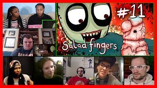 Salad Fingers 11 Glass Brother REACTIONS MASHUP [upl. by Zonnya368]