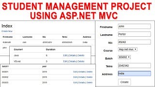 Student Management System Project Aspnet MVC [upl. by Ainslie]