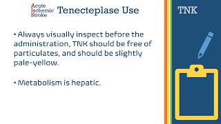 Tenecteplase In Acute Ischemic Stroke [upl. by Anasxor]