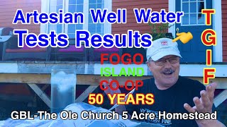 Renovating The Ole Church Artesian Well Water Test Results water test drinkingwater tgif [upl. by Hanikahs]