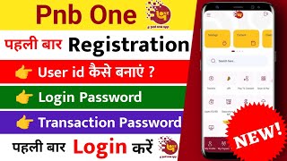 Pnb one app me user id kaise banaye  PNB one Registration  pnb one password kaise banaye [upl. by Araid326]