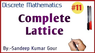 Complete Lattice  Discrete Mathematics in Hindi [upl. by Atkinson]