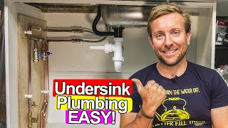 HOW TO INSTALL KITCHEN UNDERSINK PIPEWORK  EASY [upl. by Merce660]