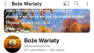 BOŻE WARIATY  ODPOWIEDŹ EWANGELIZUJMY BIBLIJNIE [upl. by Divadnhoj400]