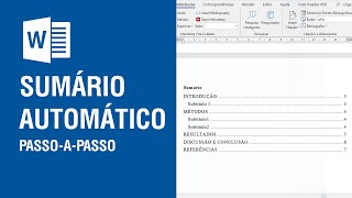 Como fazer um sumário automático no word 2023 ABNT [upl. by Ailito840]