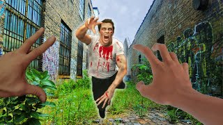 Zombie PARKOUR Escape POV Chase [upl. by Neelak]