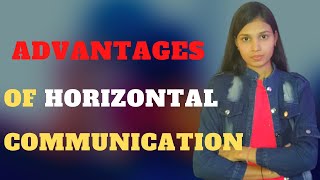 Advantages of Horizontal Communication in Hindi [upl. by Acirretahs]