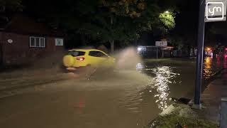 Road floods near York Hospital [upl. by Nelad857]