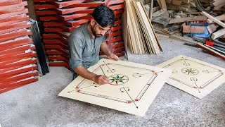 The Amazing Skills of Making Wooden Carrom Board [upl. by Nessi570]