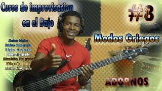 Los modos griegos en el Bajo VIDEO 8Curso de Bajo desde Cero  bass tutorial [upl. by Bose]