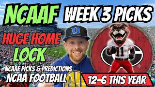 NCAAF Picks Week 3  NCAAF Picks Today 9142024  Free CFB Picks Predictions amp Sports Betting [upl. by Neelya]