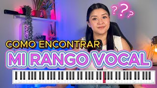 COMO ENCONTRAR MI RANGO test VOCAL [upl. by Eldwin]