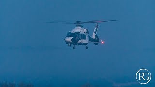 Airbus H160  Misty approach early in the morning [upl. by Ainaznat635]