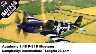 Academy 148 P51B Mustang Kit Review [upl. by Auhesoj]