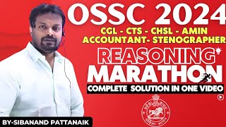 OSSC COMPLETE 💯 REASONING  All Previous Year Reasoning Questions of OSSC in one video [upl. by Dorree116]