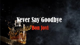 Bon Jovi  Never Say Goodbye Original Music Karaoke [upl. by Atcliffe813]