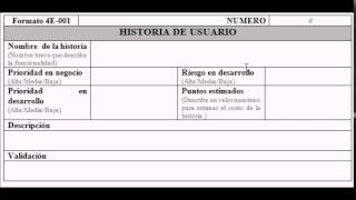 4E 001  Historia de usuario [upl. by Adnuhser]