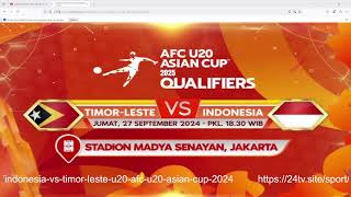 INDONESIA VS TIMOR LESTE2ND HALF LIVE [upl. by Bakerman385]