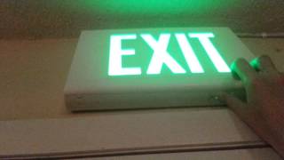 Dual Lite LXUGWE Exit Sign [upl. by Ayotnom]