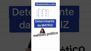 Determinante da MATRIZ [upl. by Burhans]