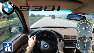 BMW E39 530I 231HP POV DRIVE ON GERMAN AUTOBAHN NO LIMIT 4K TEST DRIVE [upl. by Julee591]