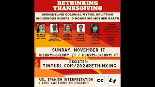 2024 Rethinking Thanksgiving Webinar EnglishASL [upl. by Aicre]