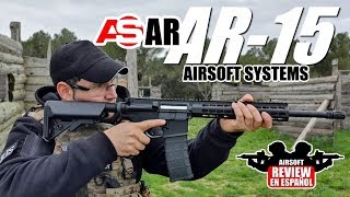 Un modelo llevado al SIGUIENTE NIVEL 🔝  ASAR AR15 de Airsoft Systems  Airsoft Review en Español [upl. by Luiza]