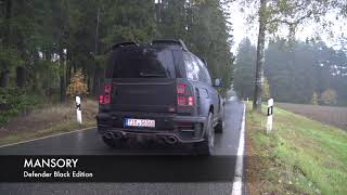 MANSORY Land Rover Defender sport exhaust system sound [upl. by Malek628]