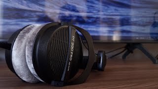 Review Headphone Beyerdynamic DT 990 pro Faca de dois gumes [upl. by Nylcoj349]