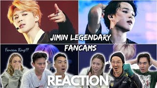 BTS JIMIN LEGENDARY FANCAMS COMPILATION REACTION [upl. by Downs906]