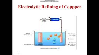 Electrolytic reining of copper [upl. by Michell]