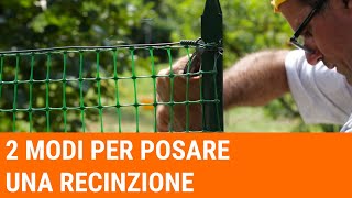 Tutorial 2 modi per posare una recinzione livello avanzato [upl. by Alegnat768]