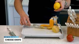 How To Use the Cutco Traditional Cheese Knife soft sticky starchy [upl. by Kenley]