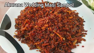 Akurana Wedding Masi Sambol recipe Srilankan food [upl. by Gabel]