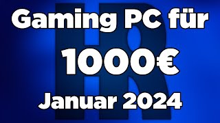 1000€ Gaming PC Januar 2024  Ryzen  RX 7700XT  Computer günstig kaufen [upl. by Camus]