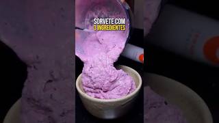 SORVETE DELICIOSO E PROTEICO COM 3 INGREDIENTES 🍨😱 [upl. by Aerdnaxela467]