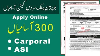 BPSC Jobs 2024 CTD Corporal amp ASI Jobs [upl. by Butcher787]