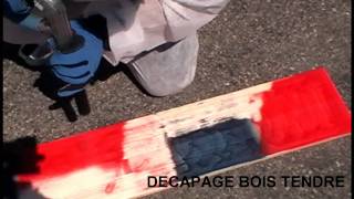 Décapage bois process cryogénique  décapage bois [upl. by Noseaj608]