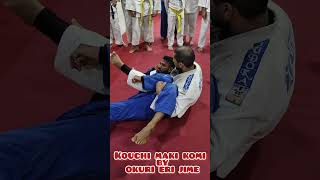 Judo kouchi maki komi by okuri eri jime judo bjj martialart bjc exercise sports fitness [upl. by Bornstein]