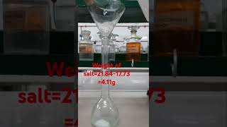 Preparation of Standard solution of Mohrs salt chemistry class 12 [upl. by Arod133]