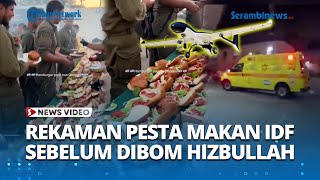 Detik Detik Terakhir Brigade Golani Pesta Jamuan Makan Sebelum Tewas Tercecer Dibom Hizbullah [upl. by Adnawal]