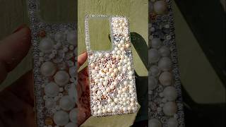 Pearl Phone Case💖Phone Back cover by pearl amp stone shorts phonecase phonecases pearl crafts [upl. by Ytsirhk]