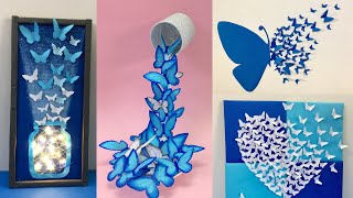 8 Easy and Awesome Room Decor Ideas with Paper Butterfly  How to make paper Butterfly [upl. by Casady371]