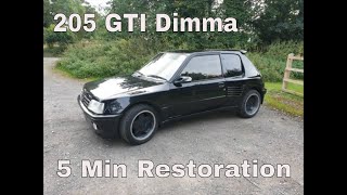 Peugeot 205 GTI Dimma kit respray restoration project Twin weber 40 conversion [upl. by Arlette]