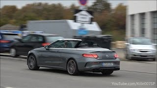 Mercedes C63 AMG Cabriolet sounds 1080p [upl. by Kola]