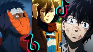 Sad Anime Moments TikTok Compilation [upl. by Nagle195]