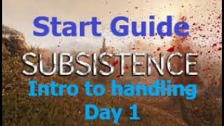 Subsistence Intro Guide to handling the first day [upl. by Koblas]